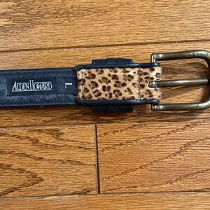 Alden Howard Leopard Print Belt